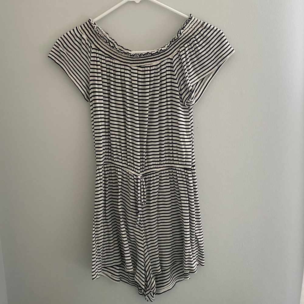 Pacsun Striped off the shoulder romper